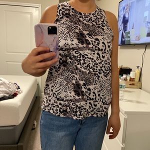 printed workout tank top